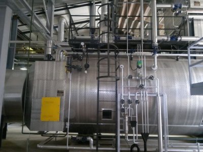 Erection of a small cogeneration gas turbine power station