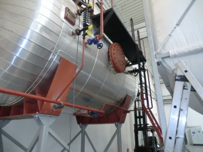 Installation of a steam puffer