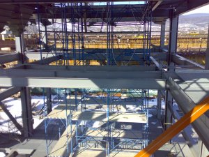 Construction of a new boiler room at a power station