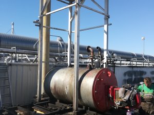 3db UKK50 és 1db ICI termoolaj kazán telepítése