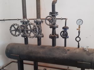 Installation of AKG 100/12 type boiler